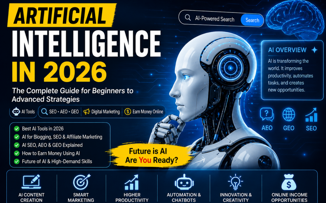 Artificial Intelligence in 2026: The Complete Beginner-to-Advanced Guide That Will Change the Future of Work, Business & Online Earning